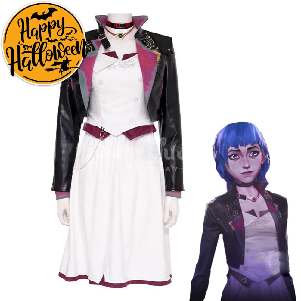 【Pre-Sale】Game League Of Legends Arcane Cosplay Jinx Dress Costume Premium Edition Costumes