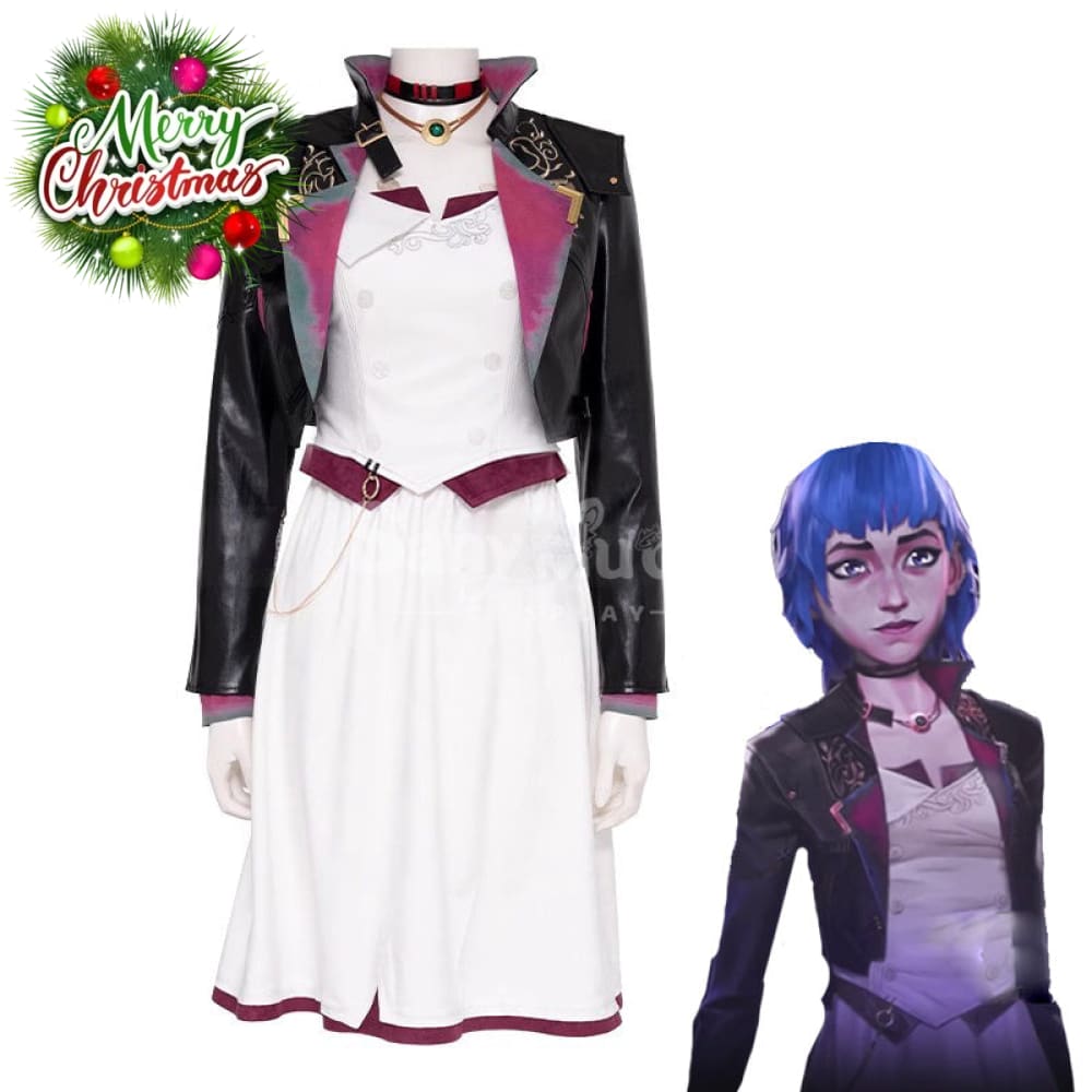 【Pre-Sale】Game League Of Legends Arcane Cosplay Jinx Dress Costume Premium Edition Costumes