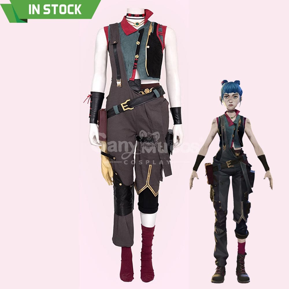 【Pre-Sale】Game League Of Legends Arcane Cosplay Jinx Vest Costume Premium Edition Costumes