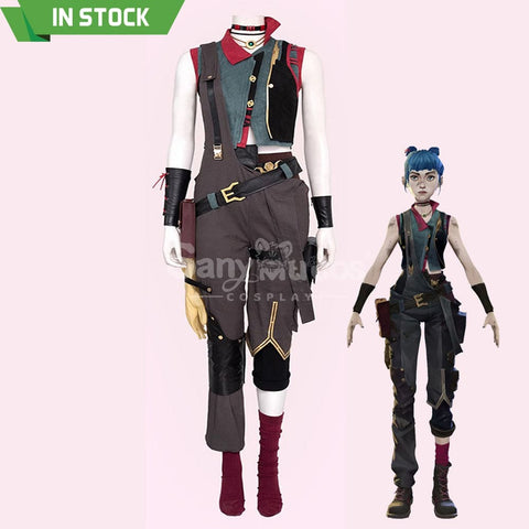【Pre-Sale】Game League Of Legends Arcane Cosplay Jinx Vest Costume Premium Edition Costumes