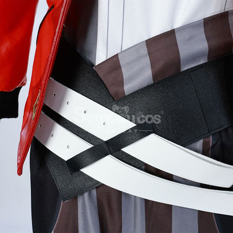 【In Stock】Game League Of Legends Arcane Cosplay Vi Red Leather Costume Plus Size Costumes