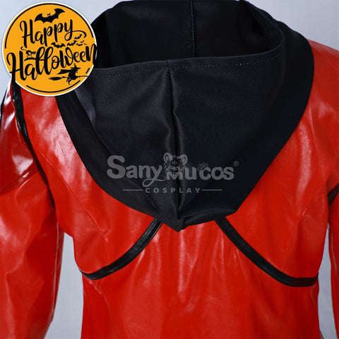 【In Stock】Game League Of Legends Arcane Cosplay Vi Red Leather Costume Plus Size Costumes