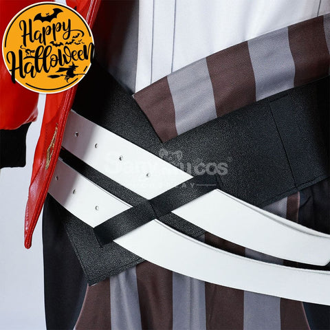 【In Stock】Game League Of Legends Arcane Cosplay Vi Red Leather Costume Plus Size Costumes