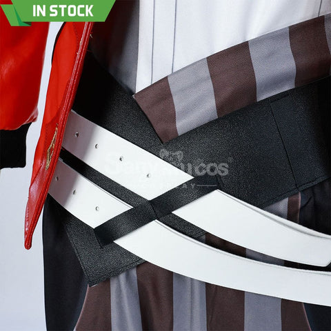 【In Stock】Game League Of Legends Arcane Cosplay Vi Red Leather Costume Plus Size Costumes