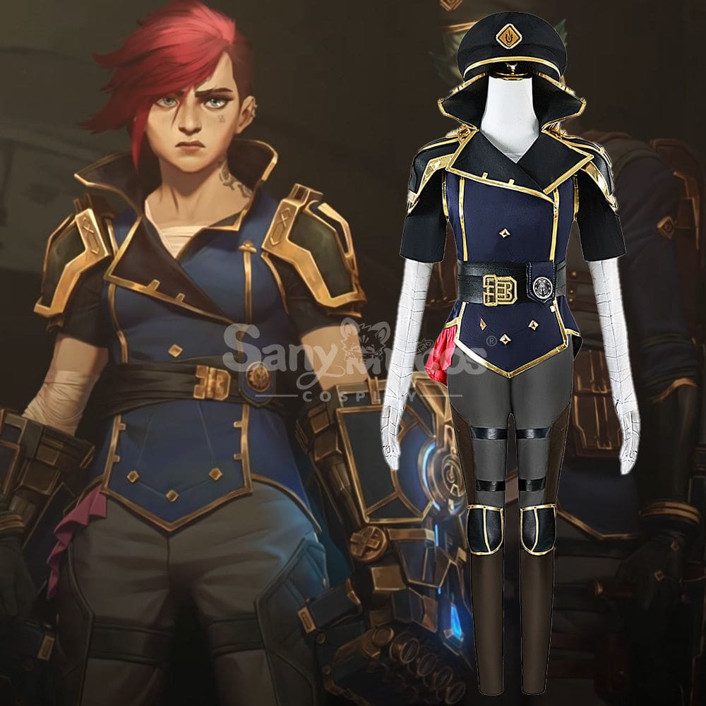 【In Stock】Game League Of Legends Cosplay Arcane Vi Costume Costumes
