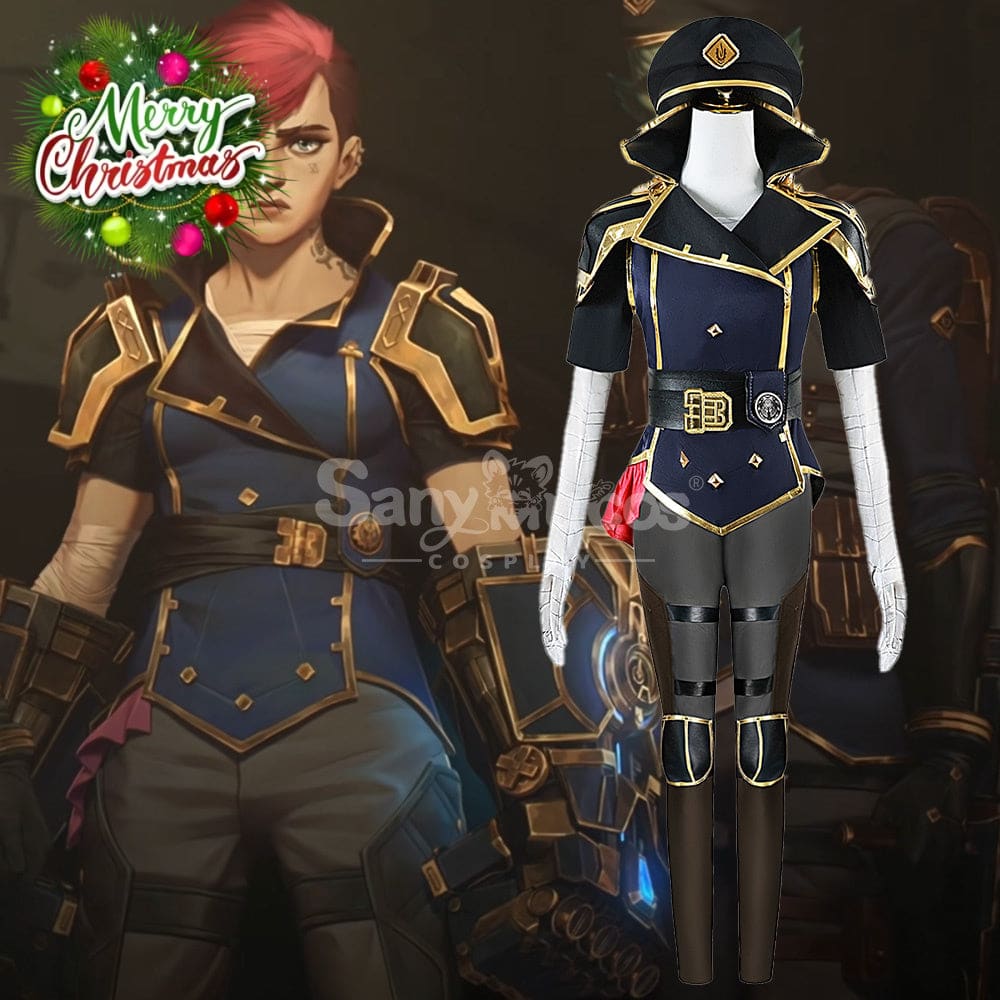 【In Stock】Game League Of Legends Cosplay Arcane Vi Costume Costumes