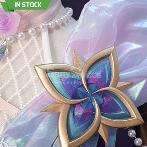 【Pre-Sale】Game League Of Legends Cosplay Crystal Rose Seraphine Costume Premium Edition Costumes