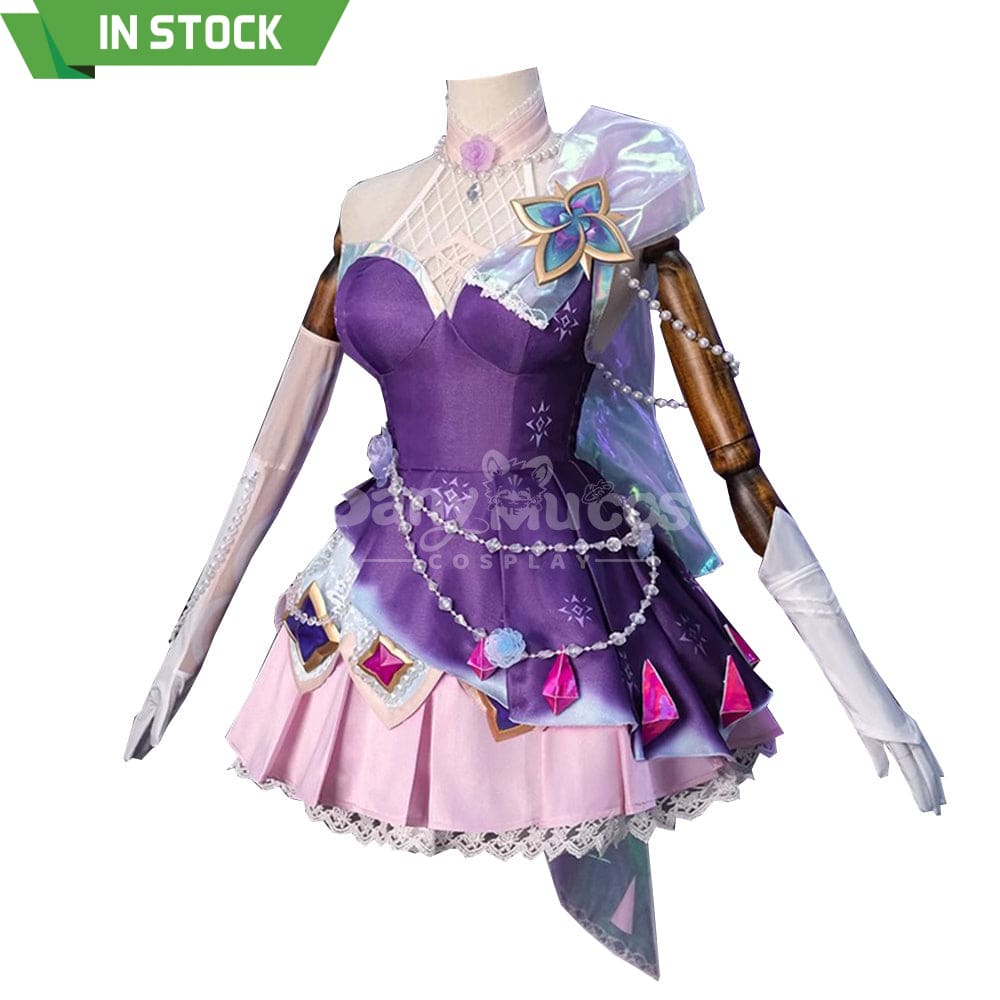 【Pre-Sale】Game League Of Legends Cosplay Crystal Rose Seraphine Costume Premium Edition Costumes