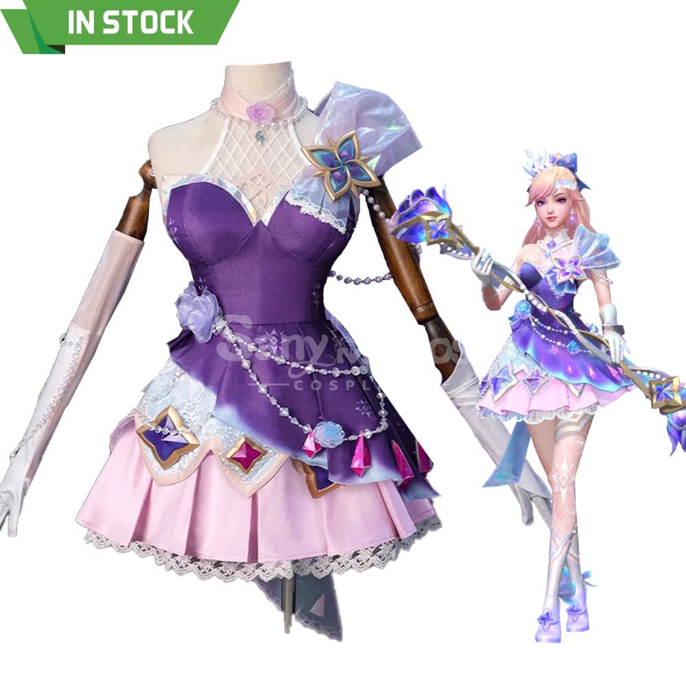 【Pre-Sale】Game League Of Legends Cosplay Crystal Rose Seraphine Costume Premium Edition Costumes