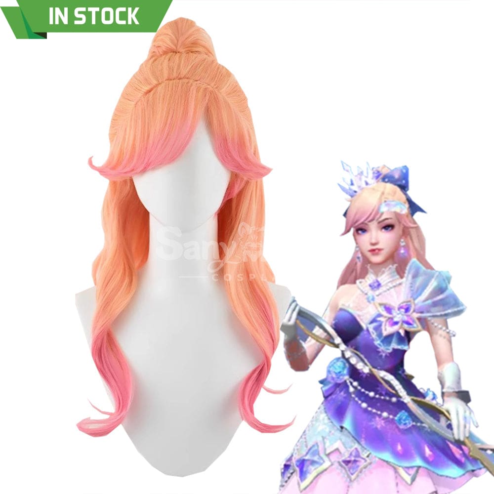 【In Stock】Game League of Legends Cosplay Crystal Rose Seraphine Cosplay Wig Cosplay Wigs