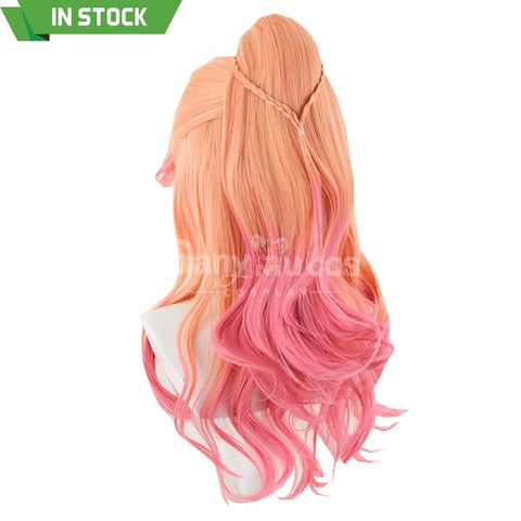 【In Stock】Game League of Legends Cosplay Crystal Rose Seraphine Cosplay Wig Cosplay Wigs