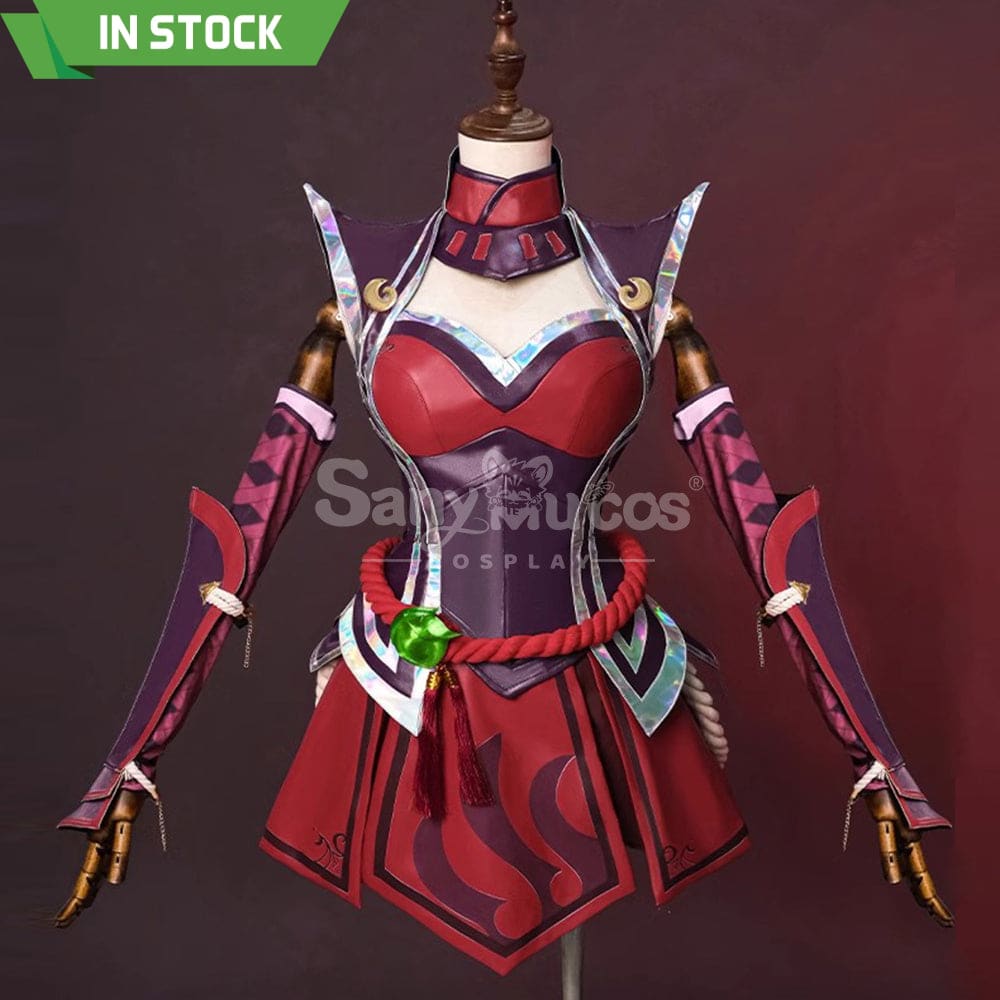【Pre-Sale】Game League of Legends Cosplay Flame Tail Demon Fox Ahri Cosplay Costume Premium Edition Cosplay Costumes