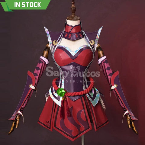 【Pre-Sale】Game League of Legends Cosplay Flame Tail Demon Fox Ahri Cosplay Costume Premium Edition Cosplay Costumes