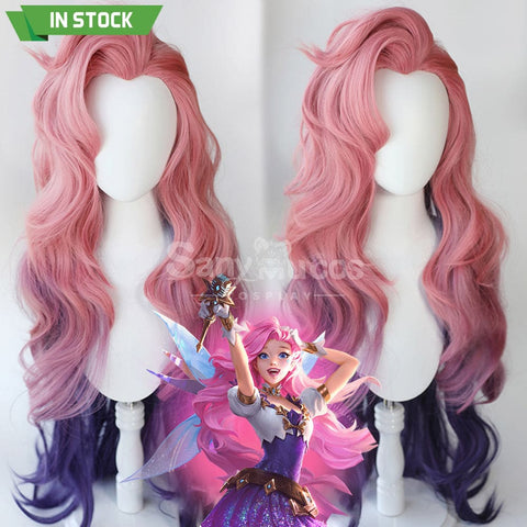 【In Stock】Game League Of Legends Cosplay Gradient Color Fluffy Seraphine Wig Wigs