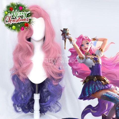 【In Stock】Game League Of Legends Cosplay Gradient Color Fluffy Seraphine Wig Wigs