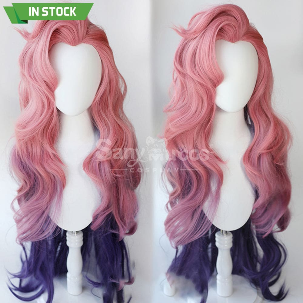 【In Stock】Game League Of Legends Cosplay Gradient Color Fluffy Seraphine Wig Wigs