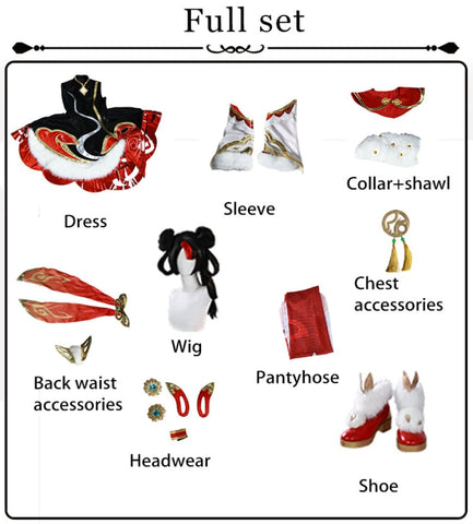 【In Stock】Game League of Legends Cosplay Gwen Christmas Cosplay Costume Costume and Wig/Shoes / S Cosplay Costumes