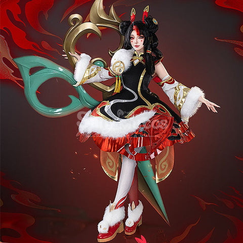 【In Stock】Game League of Legends Cosplay Gwen Christmas Cosplay Costume Cosplay Costumes
