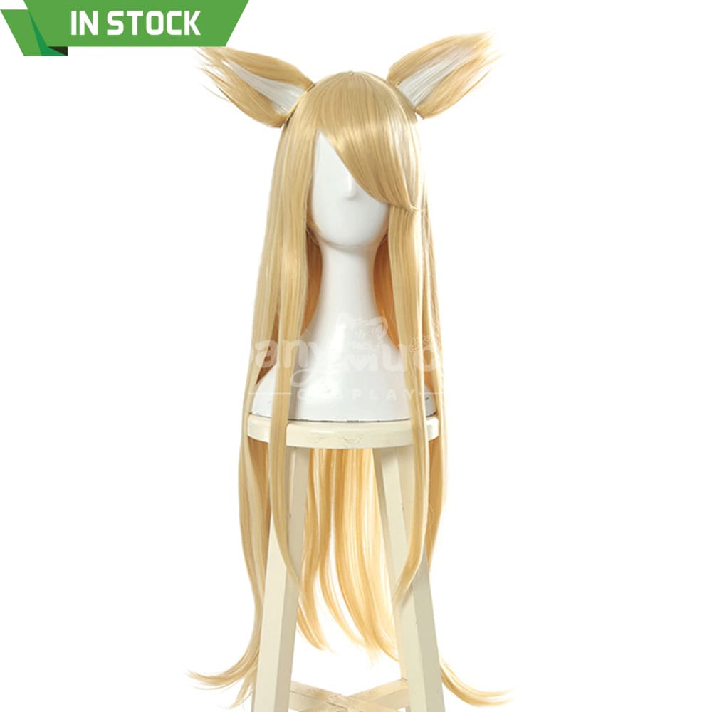 【In Stock】Game League Of Legends Cosplay K/Da Ahri Wig Long Blond Wigs