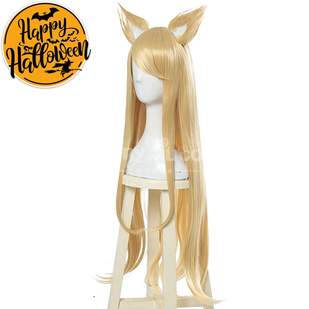 【In Stock】Game League Of Legends Cosplay K/Da Ahri Wig Long Blond Wigs