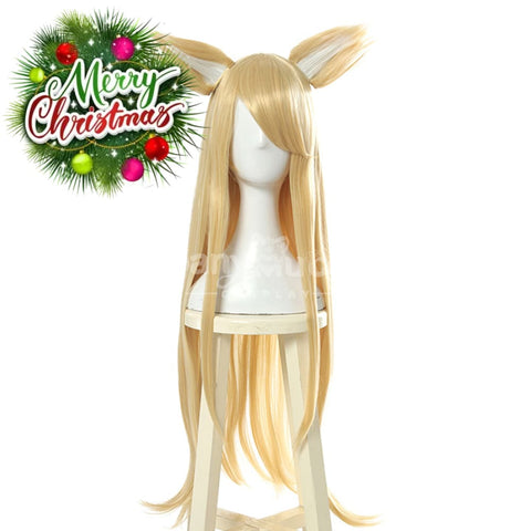 【In Stock】Game League Of Legends Cosplay K/Da Ahri Wig Long Blond Wigs