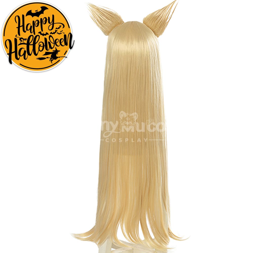 【In Stock】Game League Of Legends Cosplay K/Da Ahri Wig Long Blond Wigs