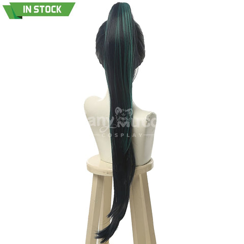 【In Stock】Game League Of Legends Cosplay K/Da Kaisa (Green) Wig Long Dark Wigs