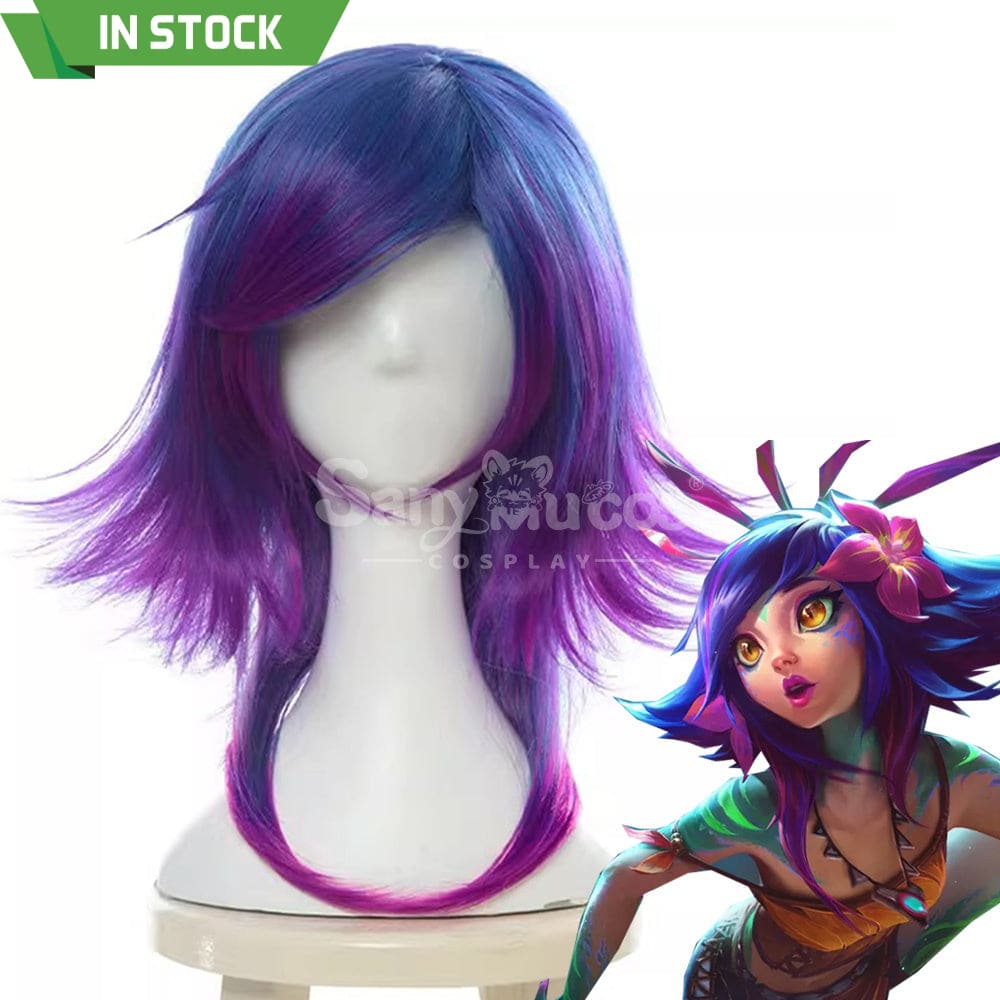 【In Stock】Game League Of Legends Cosplay Neeko The Curious Chameleon Wig Wigs