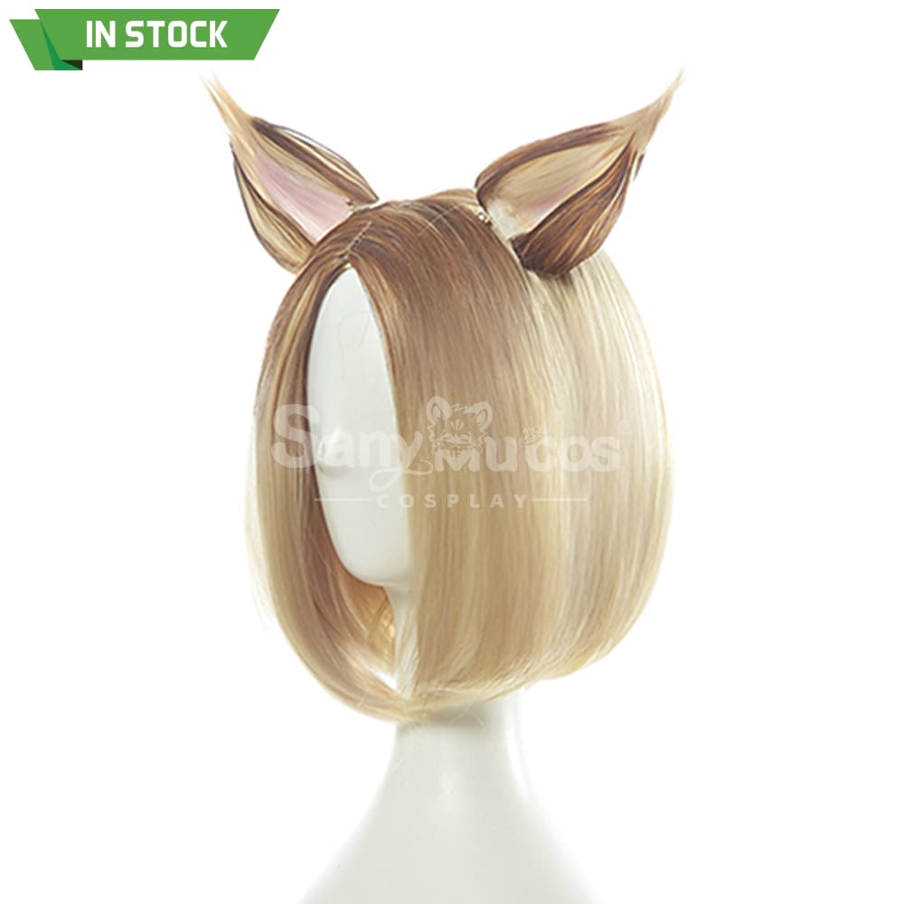 【In Stock】Game League Of Legends Cosplay Prestige K/Da Ahri Wig Short Blond Wigs