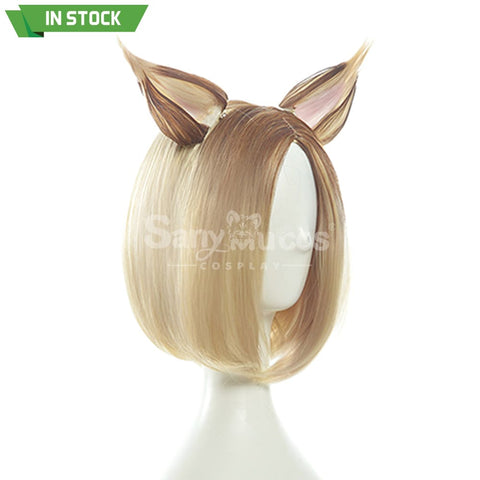 【In Stock】Game League Of Legends Cosplay Prestige K/Da Ahri Wig Short Blond Wigs