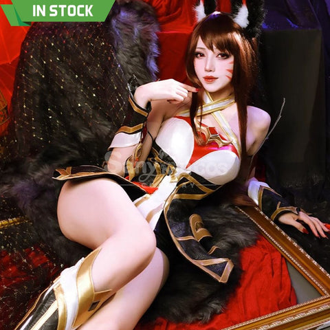 【In Stock】Game League Of Legends Cosplay Risen Legend Ahri Costume Premium Edition Costumes