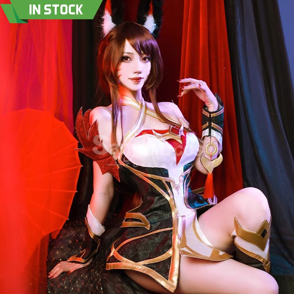 【In Stock】Game League Of Legends Cosplay Risen Legend Ahri Costume Premium Edition Costumes