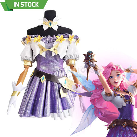 Game League Of Legends Cosplay Seraphine Costume Premium Edition Costumes