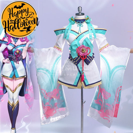 【In Stock】Game League of Legends Cosplay Spirit Blossom Ahri Cosplay Costume Cosplay Costumes 1000