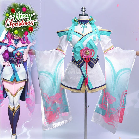 【In Stock】Game League of Legends Cosplay Spirit Blossom Ahri Cosplay Costume Cosplay Costumes 1000