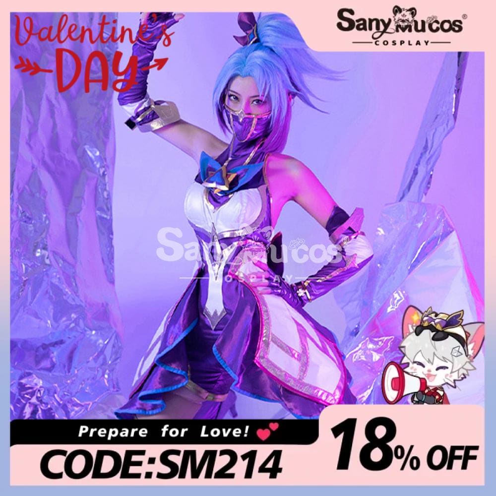 【In Stock】Game League Of Legends Cosplay Star Guardian Akali Costume Costumes