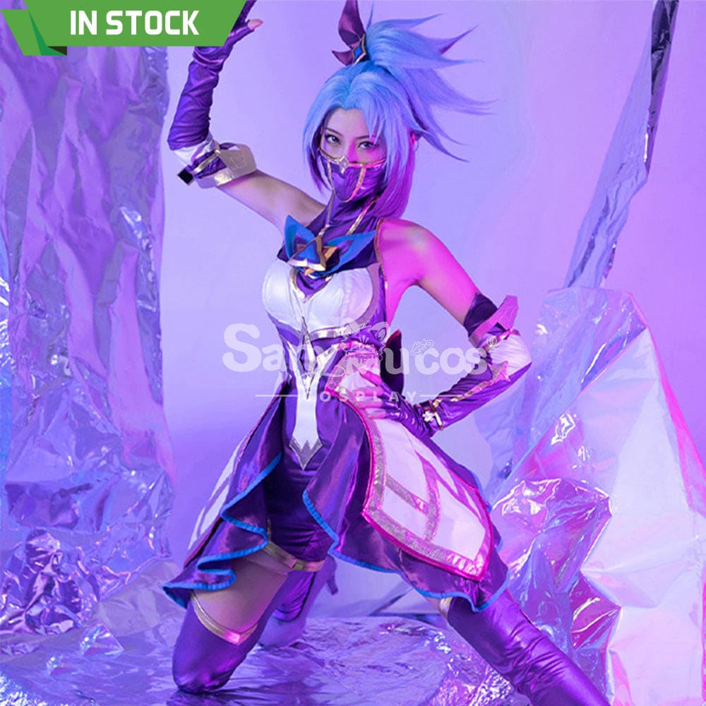 【In Stock】Game League Of Legends Cosplay Star Guardian Akali Costume Costumes