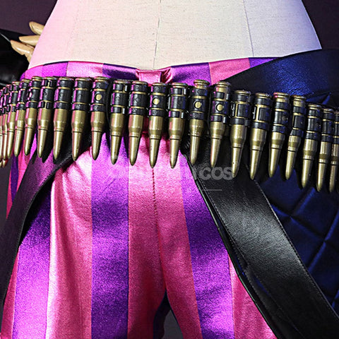 【In Stock】Game League Of Legends Jinx Sexy Top And Pants Cosplay Costume Costumes