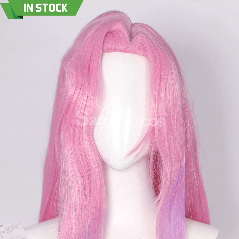 Game League Of Legends: Wild Rift Cosplay Crystal Rose Seraphine Wig Wigs