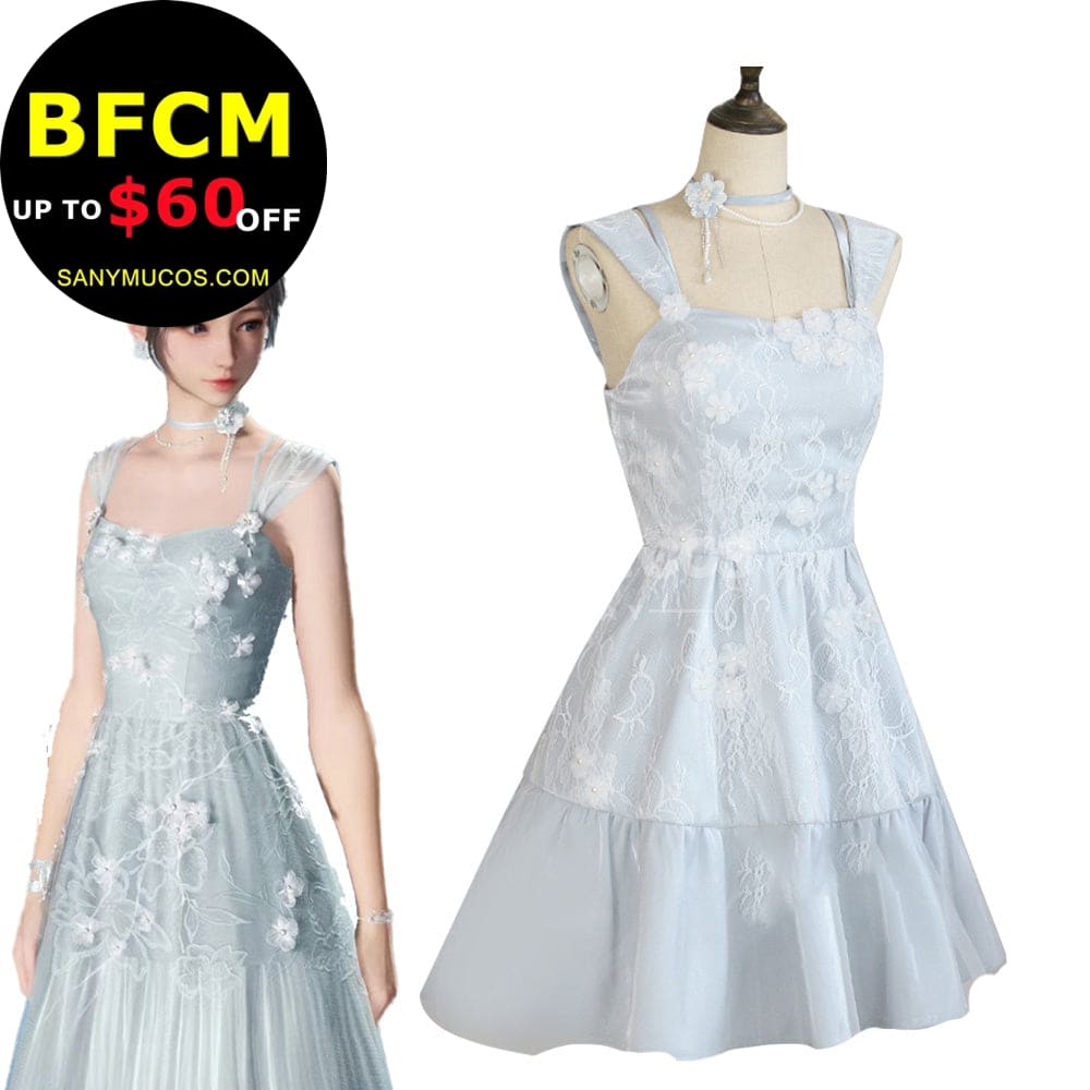 【In Stock】Game Love and Deepspace Cosplay Blue Dress Evol Cosplay Costume Cosplay Costumes