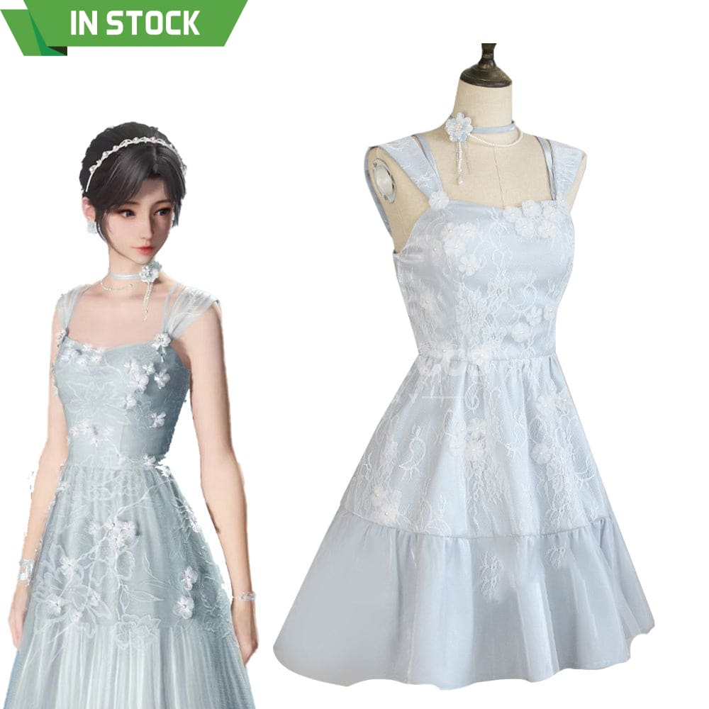 【In Stock】Game Love and Deepspace Cosplay Blue Dress Evol Cosplay Costume Cosplay Costumes