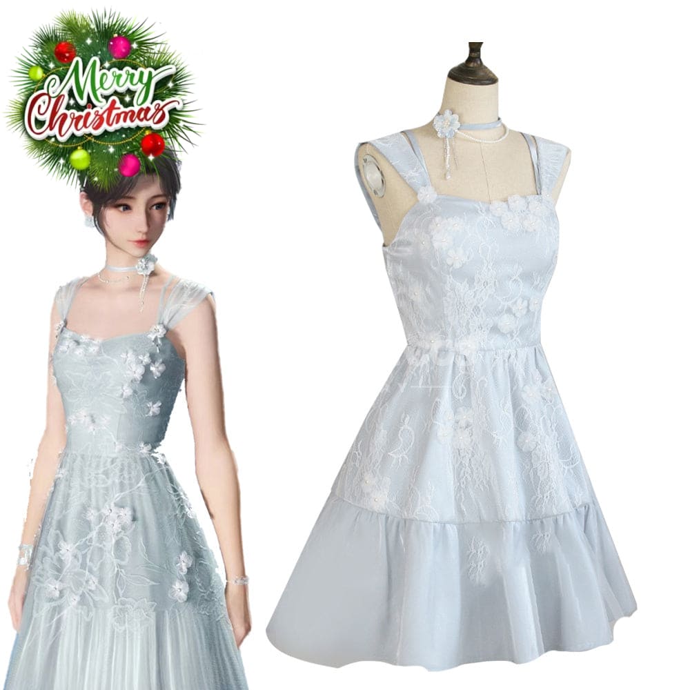 【In Stock】Game Love and Deepspace Cosplay Blue Dress Evol Cosplay Costume Cosplay Costumes