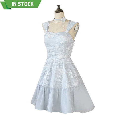 【In Stock】Game Love and Deepspace Cosplay Blue Dress Evol Cosplay Costume Cosplay Costumes