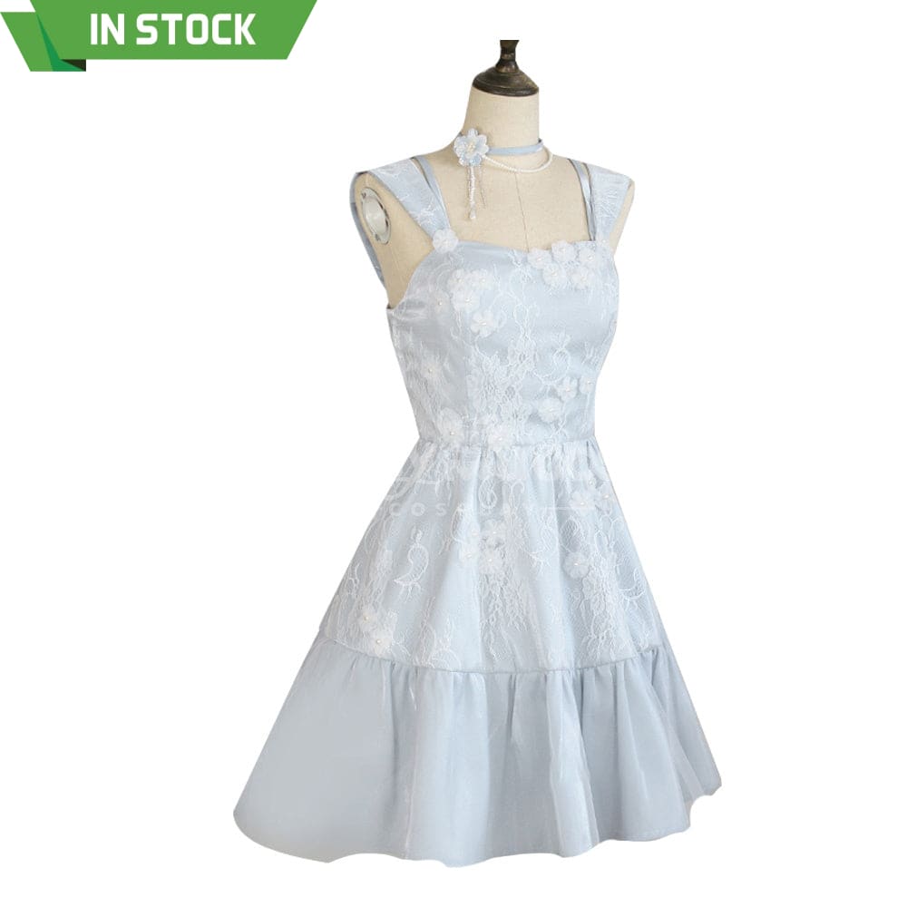 【In Stock】Game Love and Deepspace Cosplay Blue Dress Evol Cosplay Costume Cosplay Costumes
