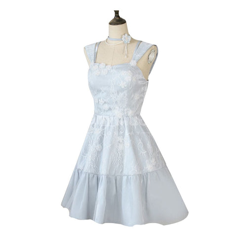【In Stock】Game Love and Deepspace Cosplay Blue Dress Evol Cosplay Costume Cosplay Costumes