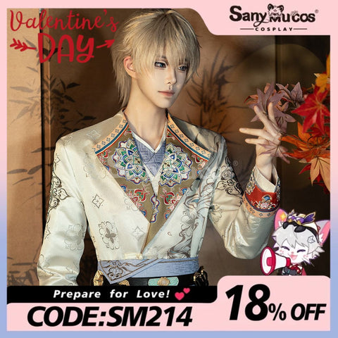 【In Stock】Game Love And Deepspace Cosplay Xavier Floral Blessing Costume Premium Edition Costumes