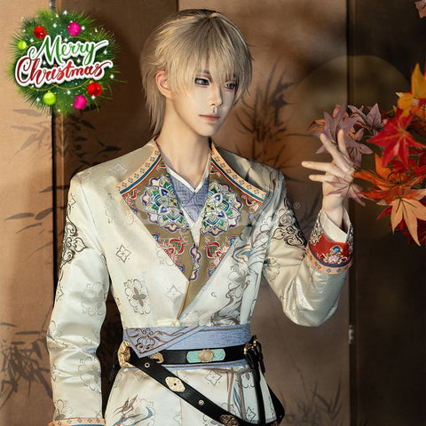 【In Stock】Game Love And Deepspace Cosplay Xavier Floral Blessing Costume Premium Edition Costumes