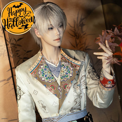 【In Stock】Game Love And Deepspace Cosplay Xavier Floral Blessing Costume Premium Edition Costumes