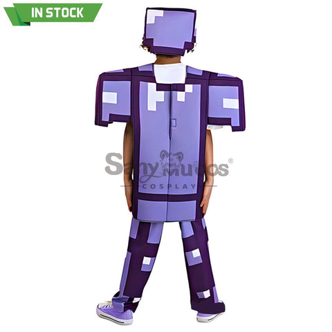 【In Stock】Game Minecraft Cosplay Diamond Set Costume Kid Size Costumes