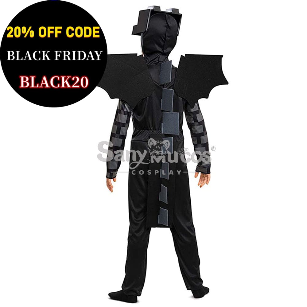 【In Stock】Game Minecraft Cosplay Ender Dragon Costume Kid Size Costumes